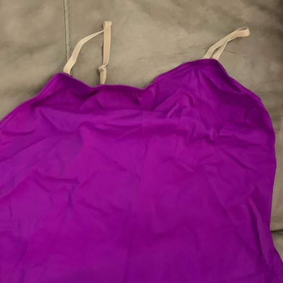 WEISSMAN Purple Ruffle Stretch JACKET with belt Bodysuit SET women’s size XL - Picture 6 of 11